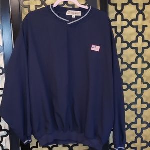 Vintage Navy AKWA USA  Lightweight Pullover‎ XL
